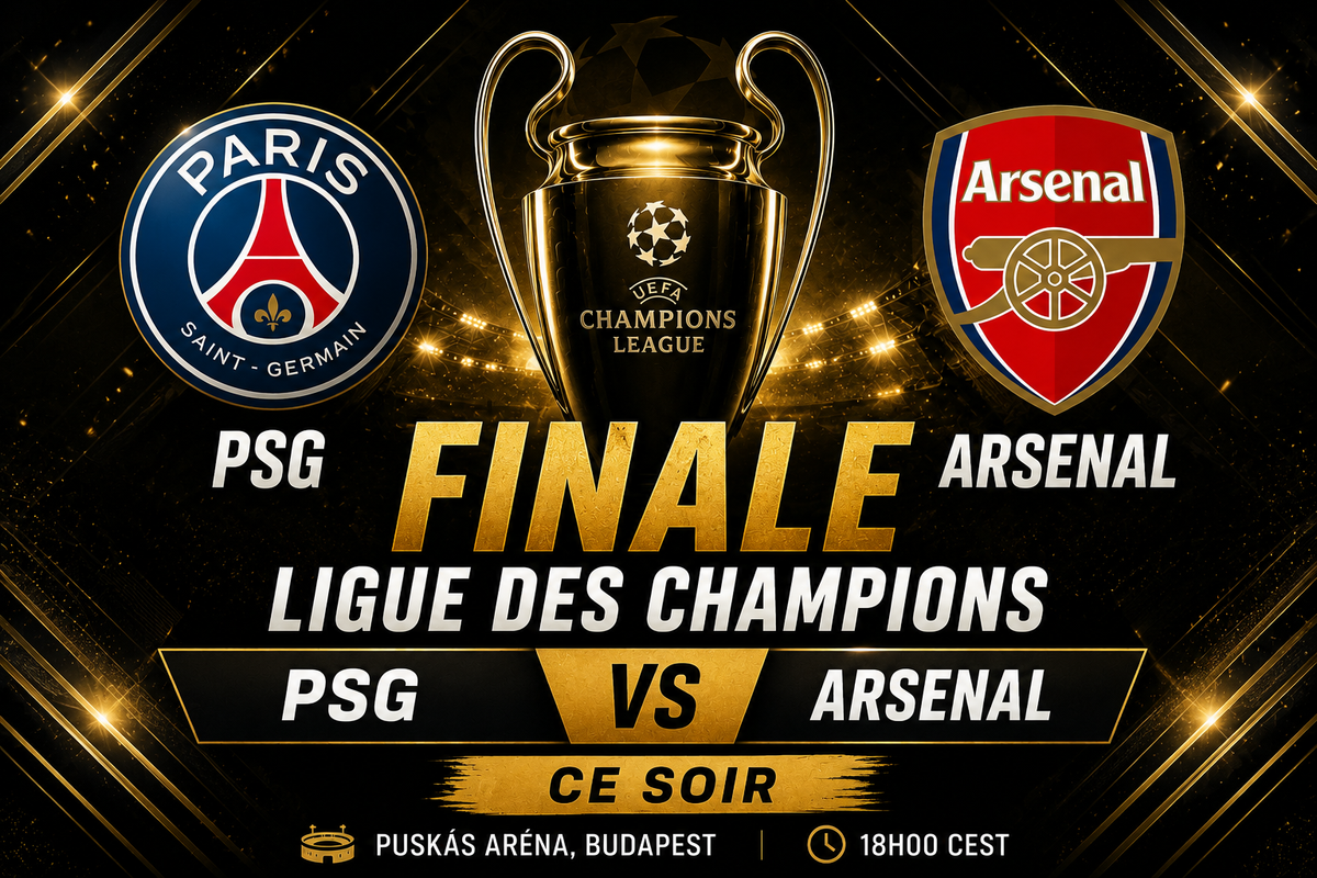 Finale Ligue des Champions 2026 : PSG – Arsenal, une affiche historique à Budapest