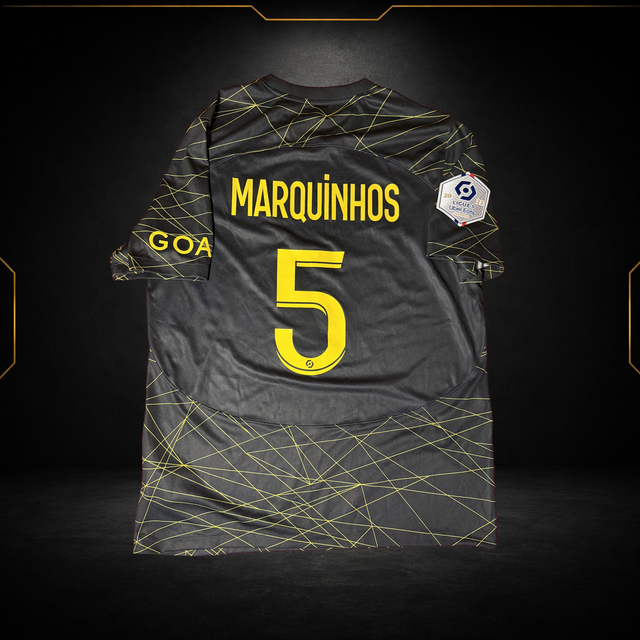 PSG Fourth Jersey 2022/23 - Marquinhos #5 (9,5/10) (L)