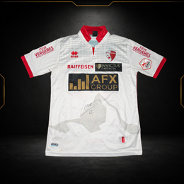 FC Sion Home Jersey 2016/17 Maceiras #62 (Signed and Worn) (L)