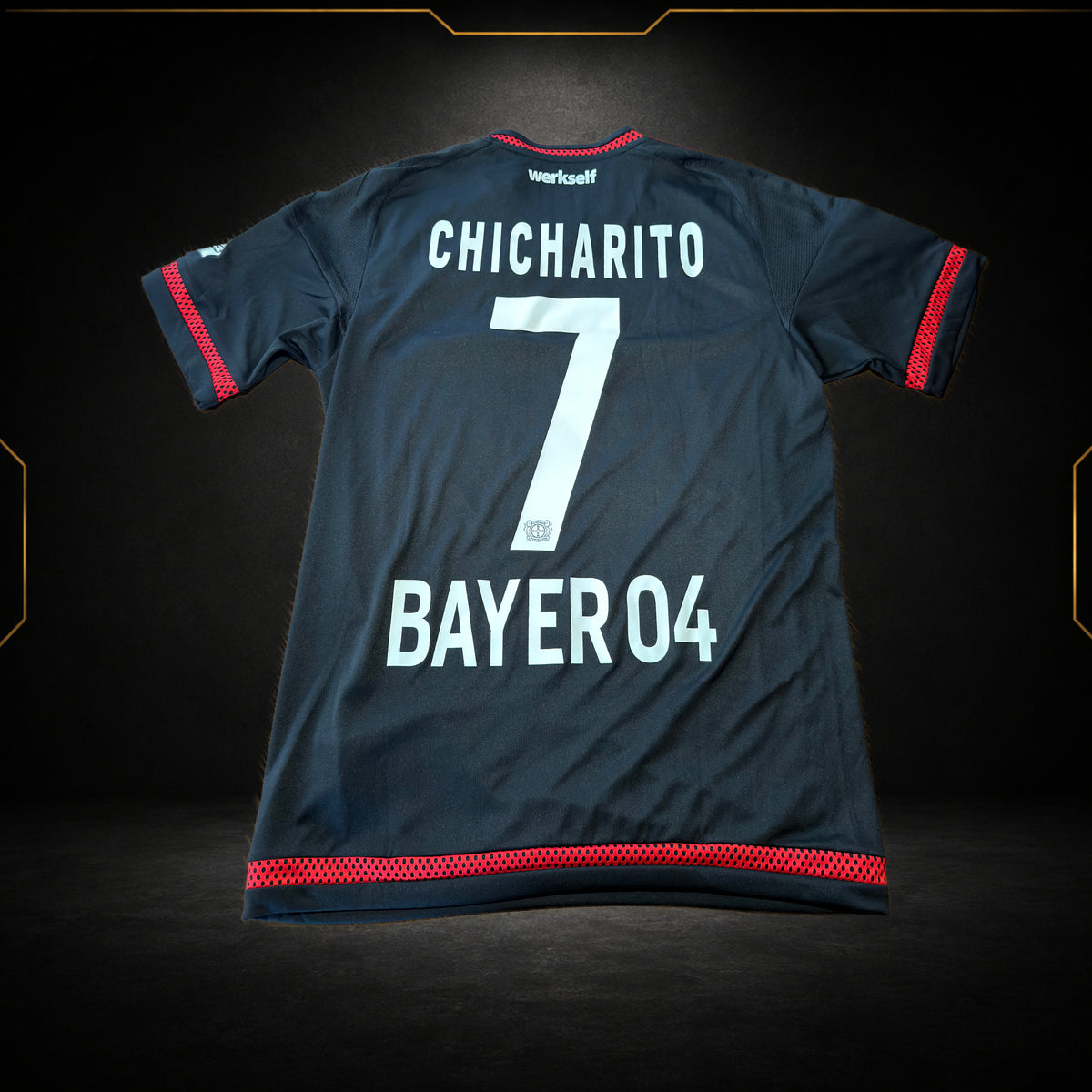 Bayer Leverkusen Home Jersey 2015/16 - Chicharito #7 (10/10) (S)