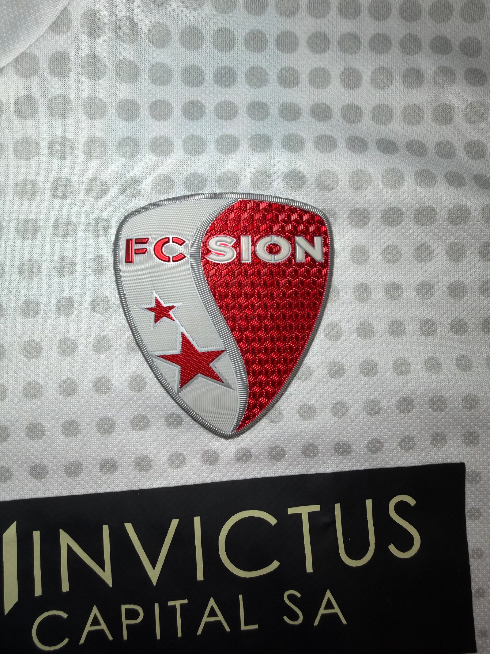 FC Sion Home Jersey 2016/17 Maceiras #62 (Signed and Worn) (L)